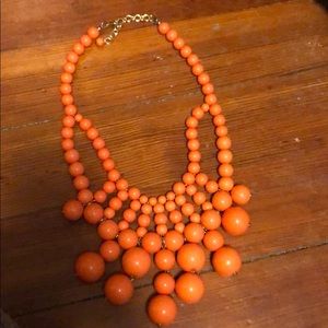 Coral Anthro statement necklace